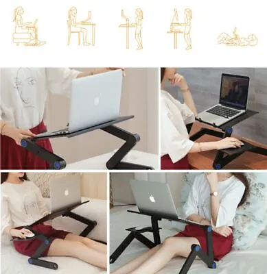 £6.99 • Buy Adjustable Portable Laptop Stand Lazy Lap Sofa Bed Notebook Desk Table Tray PC