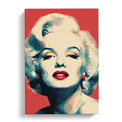 Marilyn Monroe Minimalism Canvas Wall Art Print Framed Picture Decor Living Room • £24.95