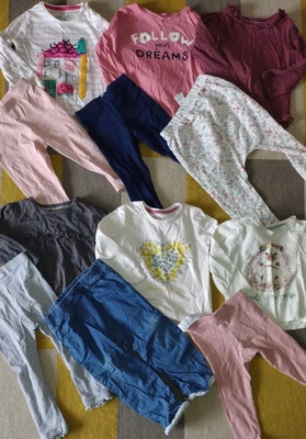 £3.20 • Buy Baby Girls Bundle 6 Tops & 6 Leggings 12-18 Months Very Good Condition 