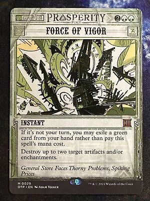 MTG / Force Of Vigor / OTP / #0029 / Regular / Mythic / NM • $8.49