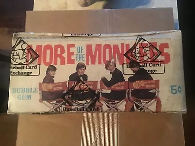 1967 Donruss  MORE OF THE MONKEES  5 Cents Wax Box SEALED BBCE • $1099.99