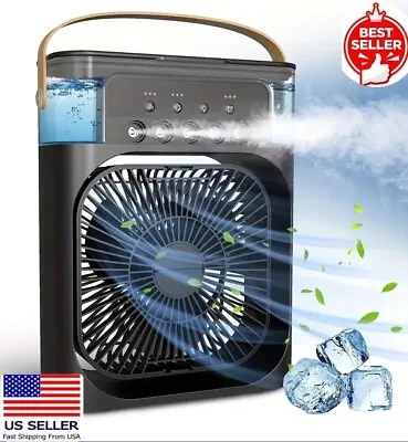 Portable 4 In 1 Personal Evaporative Air Cooler Fan Humidifier Cooling Fan USB • $38.87