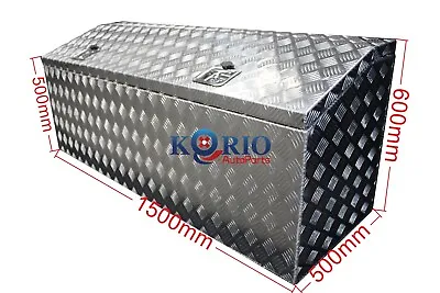 Aluminium ToolBox Chest Style Top Opening Ute Trailer Toolbox 1500 X 500W X 600H • $499