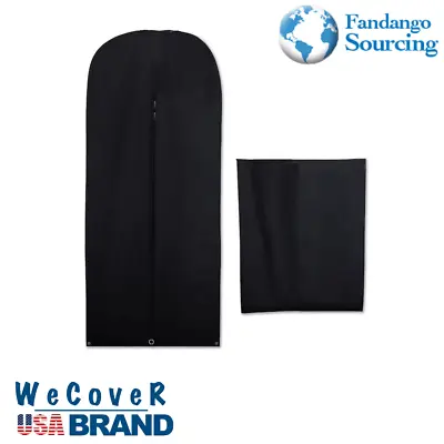 64  Clothes Cover Garment Storage Bags Travel Coat Long Dress Bags Color Black • $14.96