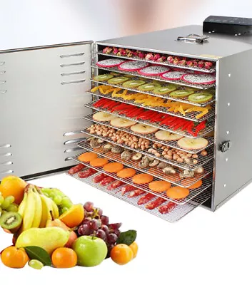 $344.10 • Buy Top-grade 10 Trays Food Dehydrator Machine Commercial Fruit Meat Dryer NEWEST