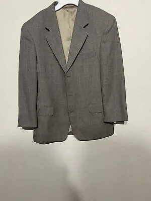 J Riggins Mens Notch 3 Button  Wool Blend 2 Piece Suit 38R Blazer Vintage • $28