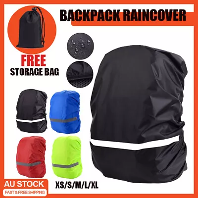 Outdoor Foldable Backpack WaterProof Rain Cover Rucksack Camping Travel Bag • $7.99