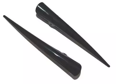 Set Of 2 Plain Large Long Black Metal Beak Concorde Hair Clip Crocodile Clip • £3.75