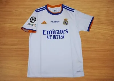 Real Madrid 21-22 UEFA Champions League Final Home Jersey • $49.99