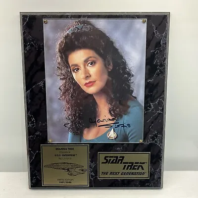 Marina Sirtis Signed Autograph Plaque Star Trek TNG Next Generation Deanna Troi • $98.96