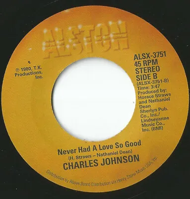 Charles Johnson   Baby I Cried   /   Never Had A Love So Good   New 7 Soul R&b • $11.18