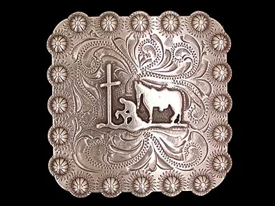 Western Lodge Cabin Kitchen Decor 1 1/2  Praying Cowboy Concho Drawer Pulls (6) • $29.95