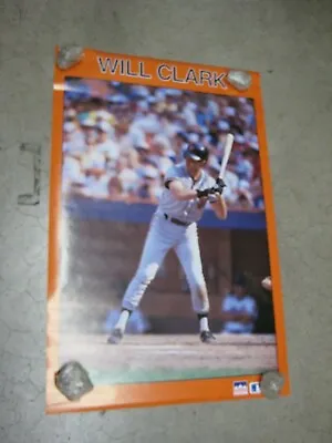 Will Clark Baseball  MlB Poster Vintage 1987 San Francisco Giants Starline C1025 • $40