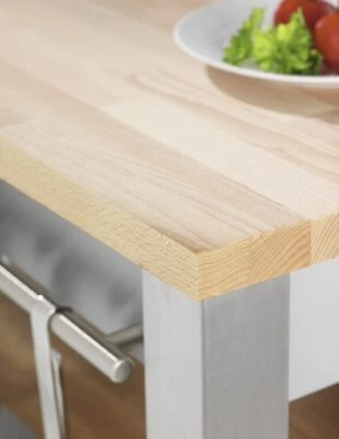 Solid Beech Kitchen Wood Worktops 2M & 3M 40mm Rustic Worktops & Breakfast Bars • £22.95