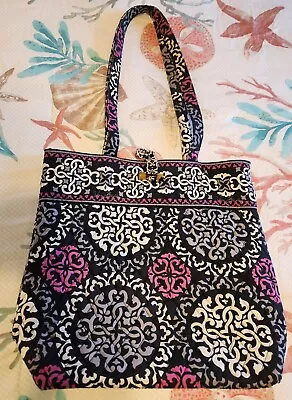 Vera Bradley Canterbury Magenta Tote  Bag  Retired Pattern  • $15