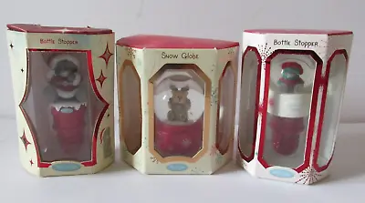 Me To You Christmas Snow Globe And Bottle Stoppers • £18.99