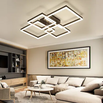 Indoor LED Ceiling Light Modern Lighting Fixture Hanging Lamp Square Chandelier • $80