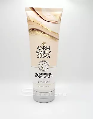 Bath & Body Works Warm Vanilla Sugar Moisturizing Body Wash 10 Oz • £15.92