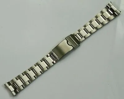 £24.95 • Buy Steel Solid Links Curved End 20mm For Rolex Oyster Watch Bracelet Strap Datejust