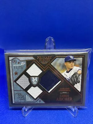  Chris Archer 2016 Topps Museum Collection Primary Pieces Quad 44/75 • $25