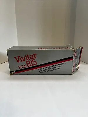 Vintage Vivitar TELE 815 110 Film Point & Shoot Camera • $15