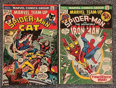 MARVEL TEAM-UP #8 + 9 Marvel Comics 1973 1ST APP. OF MAN-KILLER - FN/VF • $39.99