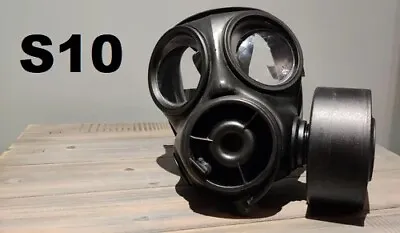 British Army Navy S10 Nbc Respirator Gas Mask With Filter Canister - Size 2 1989 • £99.99