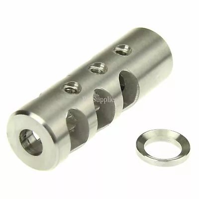 Stainless Steel .223 / 223 Full Size TPI Competion Muzzle Brake 1/2x28 Pitch W/  • $21.99