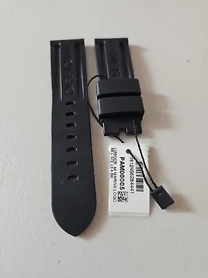 $238 • Buy Authentic NEW Panerai Watch 24mm Military Black OEM Caoutchouc Rubber Dive Strap
