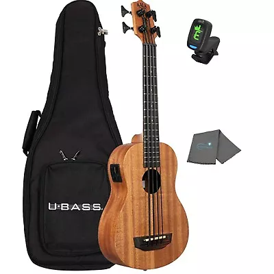 U-Bass Nomad Ukulele Acoustic-Electric Bass Guitar In Natural Satin With Ukulele • $199