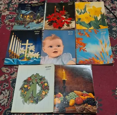 Lot Of 7 Vintage 1959 & 1960s Christmas Easter Family Ideals Magazines • $14