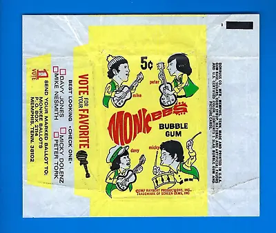 1967 Monkees 3rd Series Wax Wrapper Donruss....no Cards • $55.99