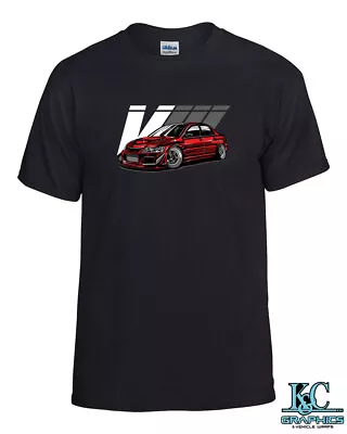 JDM Mitsubishi Evolution 8 T Shirt 056 • $18.95