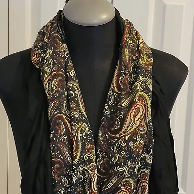 Paisley Print Women's Viscose Scarf Set By Gold Coast - Two Scarves • $4.99