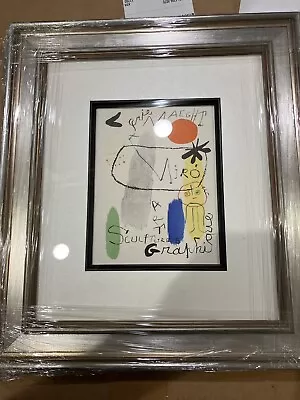 Joan Miro Art Lithograph In Colors 1959 Professionally Framed Ready To Ship • $3495