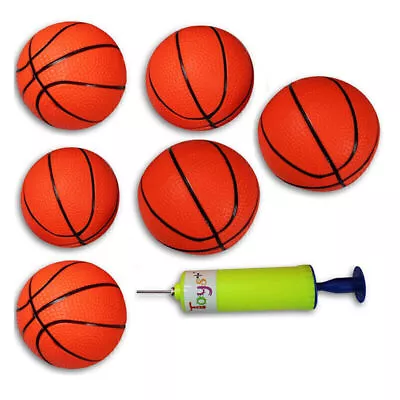 6PCS Small Mini Children Inflatable Basketballs With Pump Kids Sports Toy • $12.54
