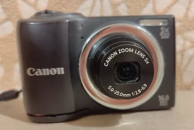 Camera Canon Power-shot 810 HD 16.0MP Black Digital Camera For Repair • $21.99