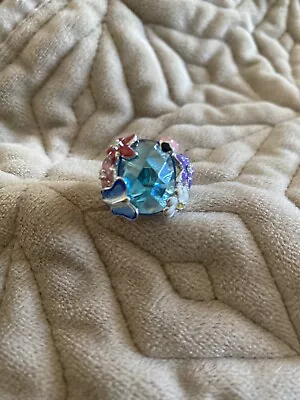 Qvc Diamonique 925 Silver Ring Size M - New • £30