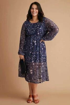 $34.94 • Buy Sara Mesh Tiered Dress Womens Plus Size Clothing  Dresses Swing