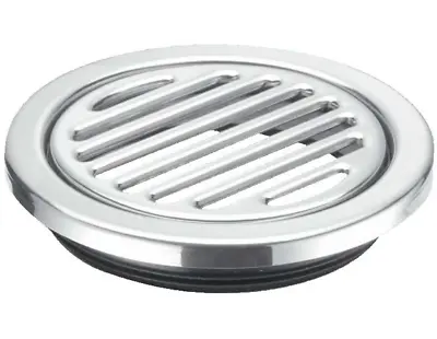 McALPINE FGTR125TOP 125mm Polished Stainless Steel Round Shower Gully Grate Top • £23.29