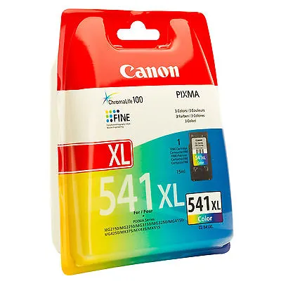 £24.79 • Buy New Genuine Canon CL-541XL Colour Ink Cartridge For PIXMA MG3150 (5226B005)