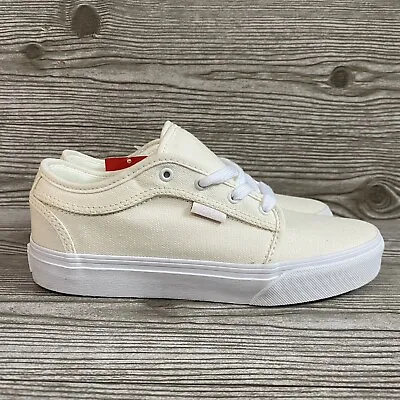 Vans Pro Youth Chukka Low Marshmallow Natural White Low Top Sneakers Size 4 NWOB • £34.81