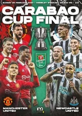 2023 CARABAO CUP FINAL MANCHESTER UTD V NEWCASTLE UNITED - PROGRAMME • £8.99