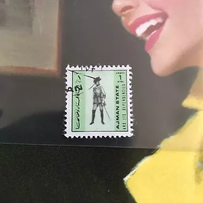 Man With Sword Soldier Musketeer ? Big Boots Interesting Collectible Stamp #2c1 • $4.43