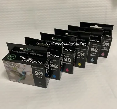 6PK Hi-Yield Ink For Epson 98 99 T0981-T0986 Artisan 700 710 725 730 800 810 835 • $24.99