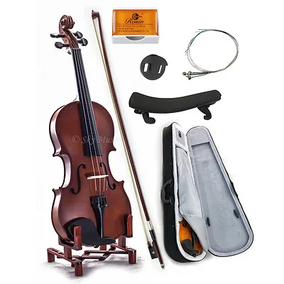 New WOODEN Student Violin VN101 1/8 Size W Case Bow Rosin String *GREAT GIFT* • $79.99
