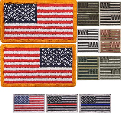 US Flag Tactical Patch American USA Hook & Loop Army Military Uniform Patches • $8.99