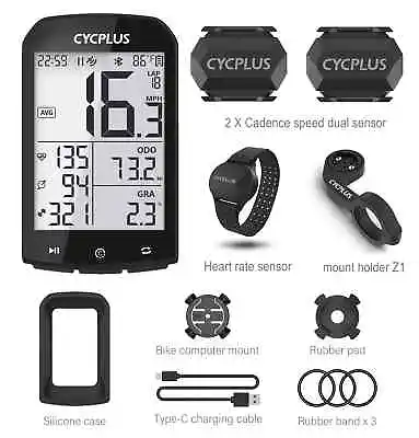 GPS Bicycle Computer Cycling Speedometer BLE 5.0 ANT+ Cycle Kilometer Counter • $92.99