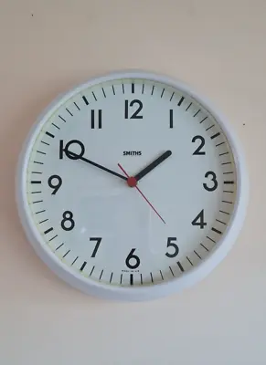 SMITHS School Office Mid-century Vintage Industrial Factory Wall Clock Retro UK • $44.38