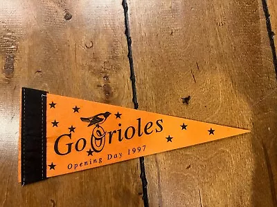 1997 OPENING DAY Baltimore Orioles Mini Pennant Mlb Baseball 4x9 O's Vintage • $5.99